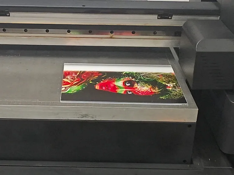 Backlit acrylic panels and architectural signage