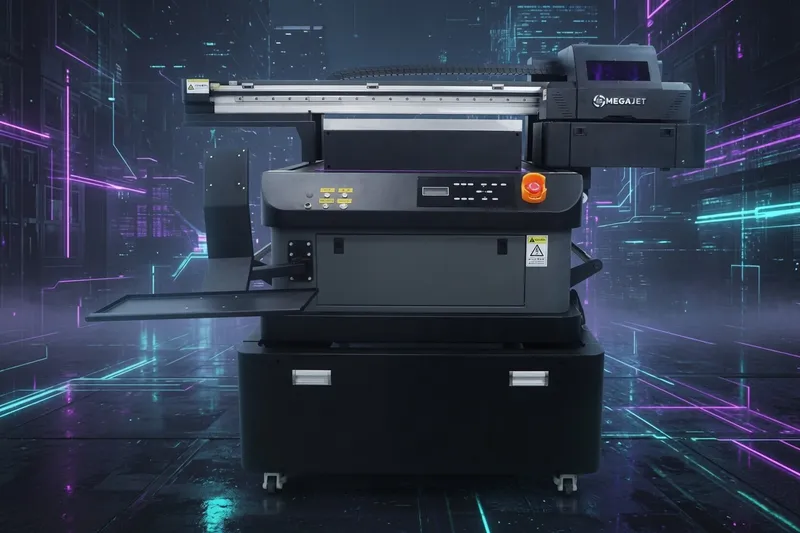 Impresora Cama Plana UV Megajet 6090 printer
