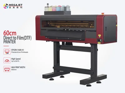 Megajet 60cm commercial DTF printer with dual Epson i1600-A1 printheads