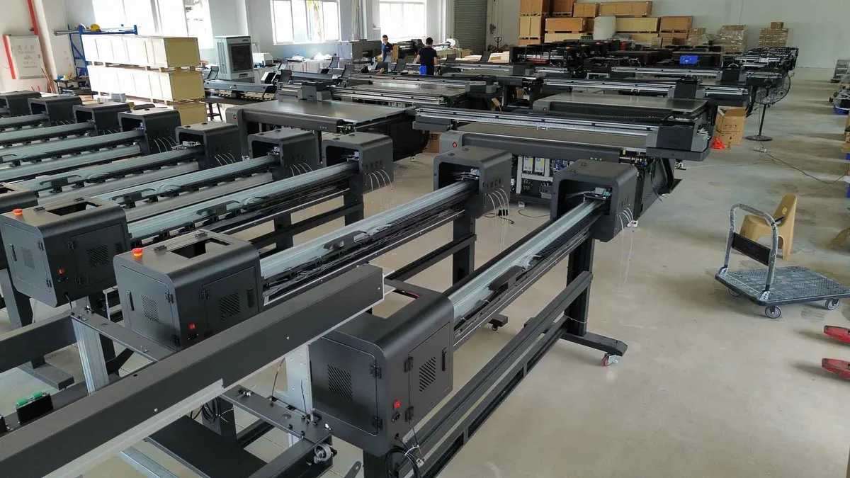 Megajet printer production line