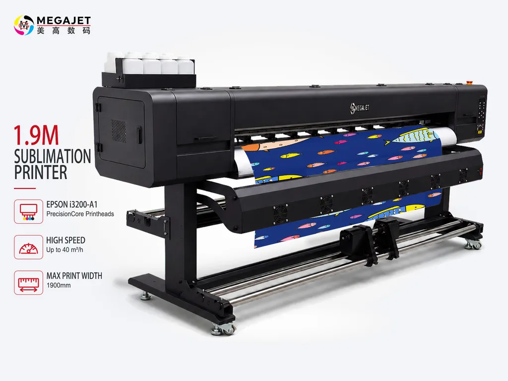 Megajet 180cm sublimation printer with Epson i3200-A1 printhead